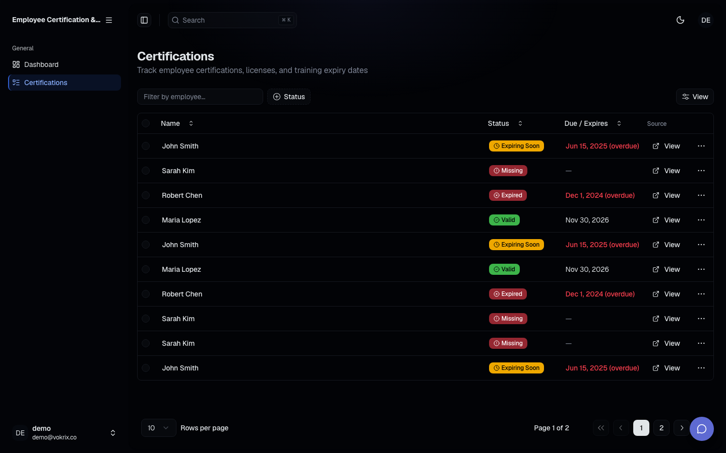 SMB Carrier Freight Invoice Audit & Overcharge Exception Flagging Tool dashboard